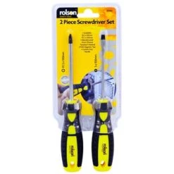 Rolson Screwdriver Set 2pc -Robert Dyas Equipment Shop 307024 2pc Screwdriver Set packaging1