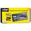 Rolson Dr. Socket Set 40pc 2 Rolson Dr. Socket Set 40pc -Robert Dyas Equipment Shop 307052 40pc 1 4 inch and 3 8 inch Dr Socket Set packaging1