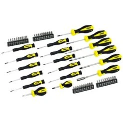 Rolson Screwdriver & Bit Set 58pc -Robert Dyas Equipment Shop 307056 Rolson 58pc Screwdriver Set1