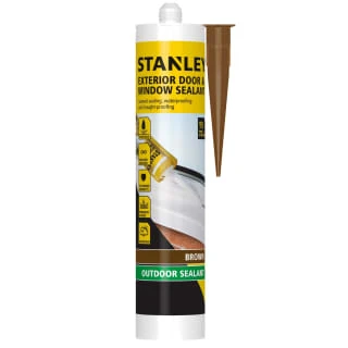 Stanley Exterior Door & Frame Sealant - Brown 3 Stanley Exterior Door & Frame Sealant - Brown