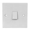 B&M 1 Gang 2 Way Light Switch - White 2 B&M 1 Gang 2 Way Light Switch - White -Robert Dyas Equipment Shop 308832 switches sockets light switch single white1