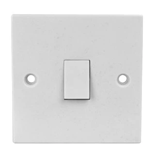 B&M 1 Gang 2 Way Light Switch - White 3 B&M 1 Gang 2 Way Light Switch - White