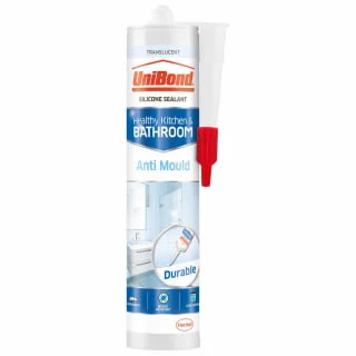 Unibond Anti-Mould Kitchen & Bathroom Sealant 274g - Translucent 3 Unibond Anti-Mould Kitchen & Bathroom Sealant 274g - Translucent