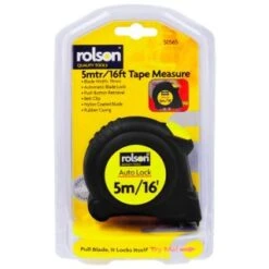 Rolson Auto Lock Tape Measure 5m 5 Rolson Auto Lock Tape Measure 5m -Robert Dyas Equipment Shop 311199 rolson tape measure1