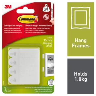 Command Picture Hanging Strip Small 4pk 4 Command Picture Hanging Strip Small 4pk - Image 2