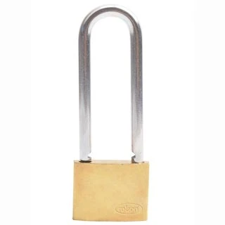 Rolson Brass Long Shackle Padlock 40mm 3 Rolson Brass Long Shackle Padlock 40mm