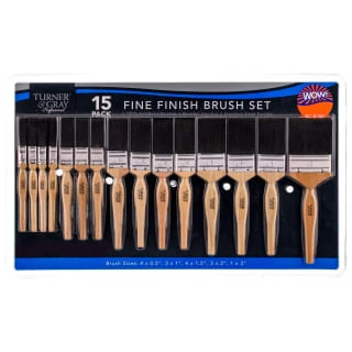 Turner & Gray Fine Finish Brush Set 15pk 3 Turner & Gray Fine Finish Brush Set 15pk