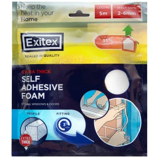 B&M Exitex Draught Excluder Roll 5m 3 B&M Exitex Draught Excluder Roll 5m