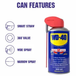 WD-40 Multi-Use Smart Straw 300ml 7 WD-40 Multi-Use Smart Straw 300ml -Robert Dyas Equipment Shop 330094 wd40 smar straw 300ml 2