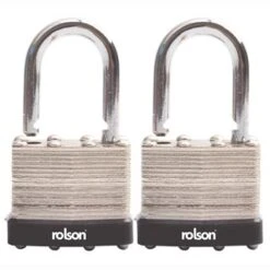 Laminated Padlock 50mm 2pk