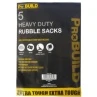 B&M ProBuild Heavy Duty Rubble Sacks 5pk 5 B&M ProBuild Heavy Duty Rubble Sacks 5pk - Image 3