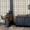 Country Check Wallpaper - Grey 1 Country Check Wallpaper - Grey -Robert Dyas Equipment Shop 341211 arthouse country check grey wallpaper 4