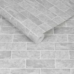 Tile Wallpaper - Grey 7 Tile Wallpaper - Grey -Robert Dyas Equipment Shop 347889 grey tile wallpaper 2