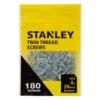 Stanley Twin Thread Screws 180pk 20mm 1 Stanley Twin Thread Screws 180pk 20mm -Robert Dyas Equipment Shop 355927 stanley twin thread screw 4x20mm