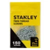 Stanley Twin Thread Screws 150pk 4 X 25mm 1 Stanley Twin Thread Screws 150pk 4 X 25mm -Robert Dyas Equipment Shop 355929 stanley twin thread screw 4x25mm