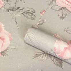 Rosa Blush & Grey Floral Wallpaper 7 Rosa Blush & Grey Floral Wallpaper -Robert Dyas Equipment Shop 358056 rosa blush grey wallpaper 2