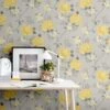 Rosalind Grey & Ochre Wallpaper 2 Rosalind Grey & Ochre Wallpaper -Robert Dyas Equipment Shop 358072 rosalind grey ochre wallpaper
