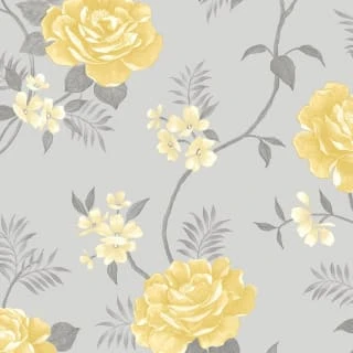 Rosalind Grey & Ochre Wallpaper 4 Rosalind Grey & Ochre Wallpaper - Image 2