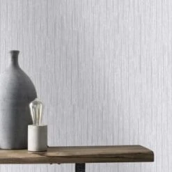 Manila Texture Grey Wallpaper