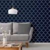 Debona Crystal Trellis Wallpaper - Navy 2 Debona Crystal Trellis Wallpaper - Navy -Robert Dyas Equipment Shop 371258 debona crystal trellis navy wallpaper 2