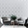 Amelie Geometric Grey Wallpaper 2 Amelie Geometric Grey Wallpaper -Robert Dyas Equipment Shop 371329 belgravia amelie geometric grey wallpaper 3