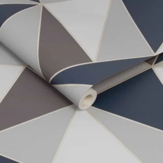 Apex Geo Wallpaper - Navy 5 Apex Geo Wallpaper - Navy - Image 3