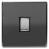 B&M 1 Gang 2 Way Light Switch - Black 2 B&M 1 Gang 2 Way Light Switch - Black -Robert Dyas Equipment Shop 372262 black 1 gang switch