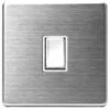 Satin Finish Screwless Light Switch 2 Satin Finish Screwless Light Switch -Robert Dyas Equipment Shop 372264 satin finish screwless light switch
