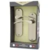 Larch Satin Effect Door Handles 1 Larch Satin Effect Door Handles -Robert Dyas Equipment Shop 373427 larch door handles