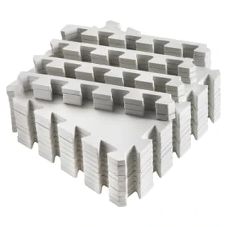 B&M Foam Mats 9 Piece - White 3 B&M Foam Mats 9 Piece - White