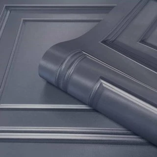 Amara Panel Wallpaper - Navy 4 Amara Panel Wallpaper - Navy - Image 2