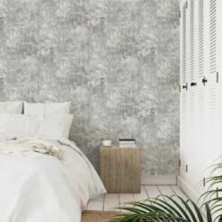 Plaster Wallpaper - Grey