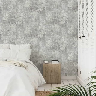 Plaster Wallpaper - Grey 3 Plaster Wallpaper - Grey