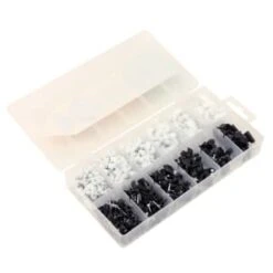 Kingmann Round Cable Clips 400pc 5 Kingmann Round Cable Clips 400pc -Robert Dyas Equipment Shop 382813 kingmann round cable clips 400 piece assortment 2