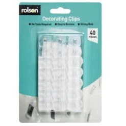 Rolson Decorating Clips 40pk