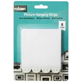 Rolson Picture Hanging Strips 8pk 3 Rolson Picture Hanging Strips 8pk