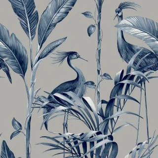 Azzurra Navy & Silver Wallpaper 4 Azzurra Navy & Silver Wallpaper - Image 2