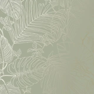 Canopy Leaf Sage & Gold Wallpaper 4 Canopy Leaf Sage & Gold Wallpaper - Image 2