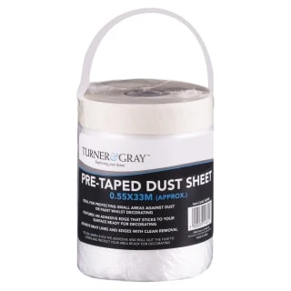 Turner & Gray Pre-Taped Dust Sheet 3 Turner & Gray Pre-Taped Dust Sheet