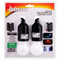 Eveready Twin Pack Multi Purpose LED Pull Light - Black