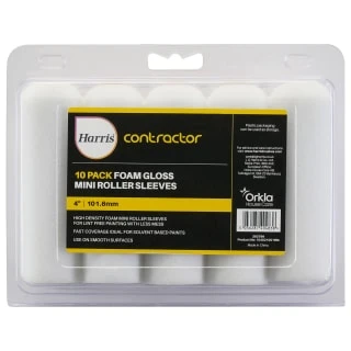 Harris Contractor Gloss Mini Roller Sleeves 10pk 3 Harris Contractor Gloss Mini Roller Sleeves 10pk