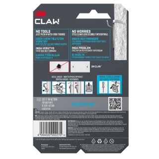 B&M 3M Claw Picture Hanger For Drywall 4pk - 7kg 4 B&M 3M Claw Picture Hanger For Drywall 4pk - 7kg - Image 2