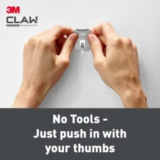 B&M 3M Claw Picture Hanger For Drywall 4pk - 20kg 11 B&M 3M Claw Picture Hanger For Drywall 4pk - 20kg - Image 9